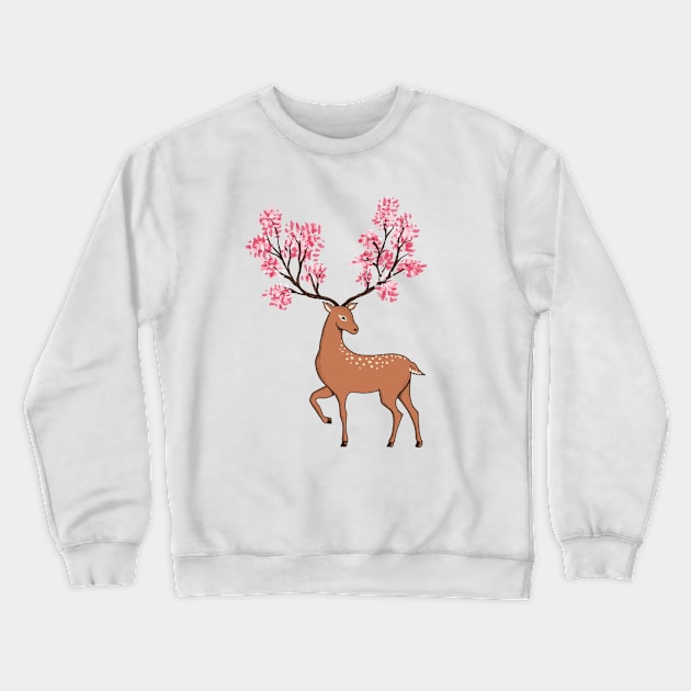 Nature Deer Crewneck Sweatshirt by coffeeman